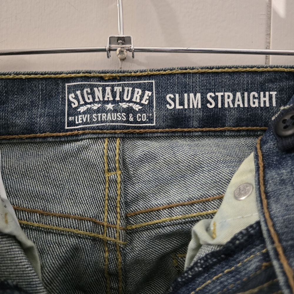 Levi's Kids Sz 10 R Slim Straight Jeans NWOT - Picture 3 of 7